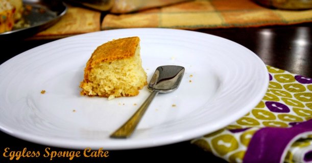 Eggless Sponge Cake Condensed