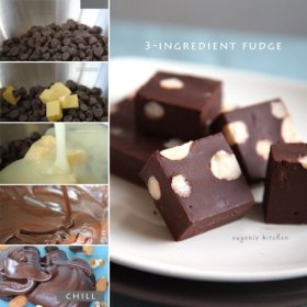 3-Ingredient Chocolate Fudge Recipe