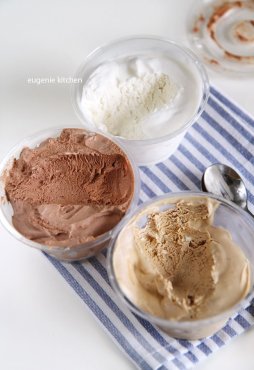 3-Ingredient No-churn Ice Cream - Chocolate, Coffee, Vanilla