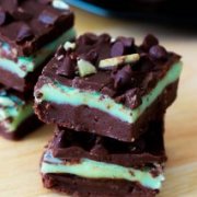 Andes Mint Chocolate Chip Fudge