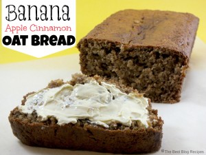 Banana Apple Cinnamon Oat Bread