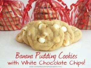 Banana Pudding White Chocolte Chip Cookies from {The Best Blog Recipes}