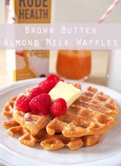 Brown Butter Almond Milk Waffles