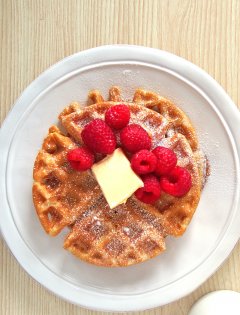 Brown Butter Almond Milk Waffles