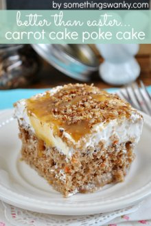 Carrot Cake Poke Cake | www.somethingswanky.com