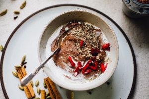 chai teff porridge with coconut milk | naturally vegan and gluten free recipe via willfrolicforfood.com