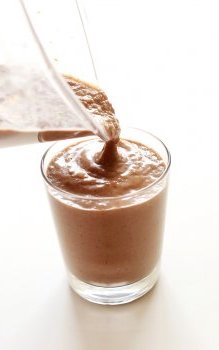 Chocolate Coconut Chia Smoothie! The perfect post workout recovery drink with replenishing electolytes,  healthy fats and protein!