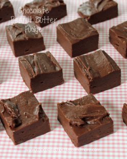 Chocolate Peanut Butter Fudge-using an old fashioned recipe