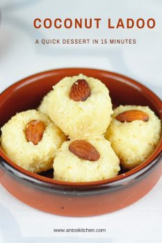 coconut ladoo with condensed milk