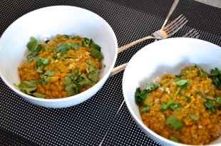 Coconut Red Lentil Dahl | Running on Real Food