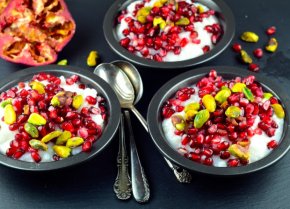 Coconut Rice Pudding #vegan #gluten Free #kosher #holidays #pomegranates #pistachios #rosh hashanah #thanksgiving