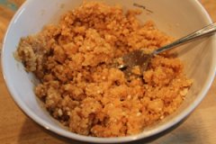 IMG_7879 Combine the cookie crumbs with 1 stick of melted butter.