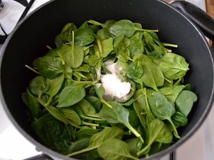 cook spinach