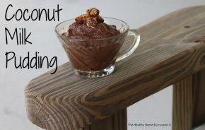 cupful of coconut milk pudding