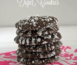 Dark Chocolate Tiger Cookies