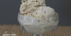 Double Chocolate Chip Cookie Dough Ice Cream (made with unrefined sweeteners,  gluten- and grain-free and almost dairy-free. It uses butter)