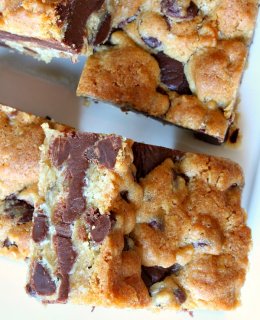 Gooey Chocolate Chip Sandwich Bars 6