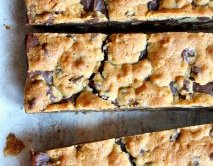 Gooey Chocolate Chip Sandwich Bars 4