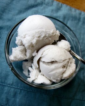 Homemade Coconut Milk Ice Cream