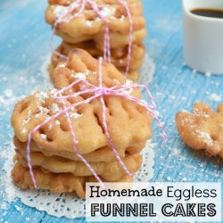 Homemade Eggless Funnel Cakes