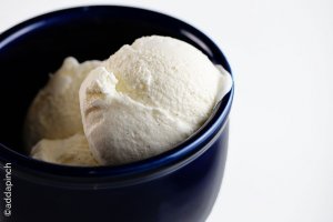 Homemade Vanilla Ice Cream Recipe from addapinch.com