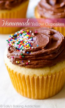 Homemade Yellow Cupcakes