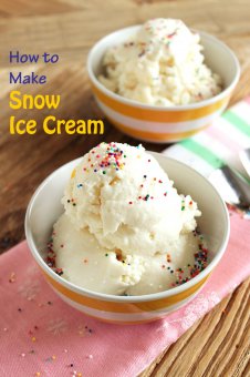 How to Make Snow Ice Cream | The Suburban Soapbox #snow #icecream #howto