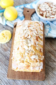 Lemon Almond Bread Recipe on twopeasandtheirpod.com Love this easy bread recipe! Great for gifts too!