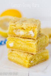 Lemon Gooey Bars | crazyforcrust.com | Hands down, these are my FAVORITE gooey bars of all time!