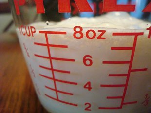 Milk in a Glass Measuring Cup