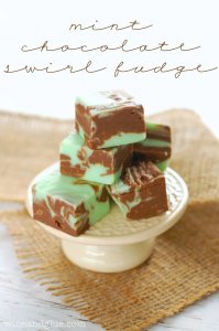 Mint Chocolate Fudge | A simple fudge recipe that looks fancy and tastes amazing!