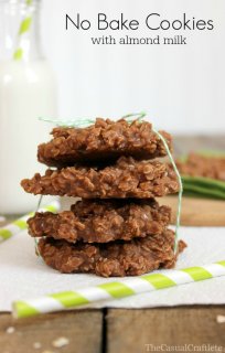 No Bake Cookies with Almond Milk | The Casual Craftlete