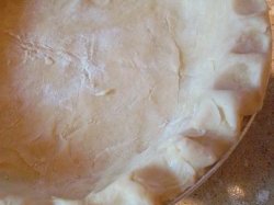 Pie Dough in Pie pan