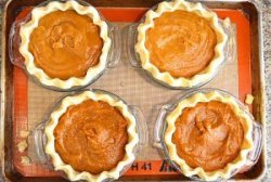 Pumpkin Filling Prior to Baking