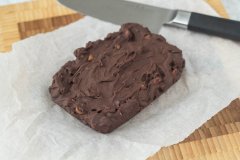 Recipe for Homemade Microwave Chocolate Fudge with Nuts