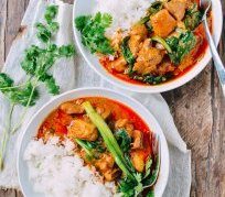 Red Curry Chicken,  by thewoksoflife.com