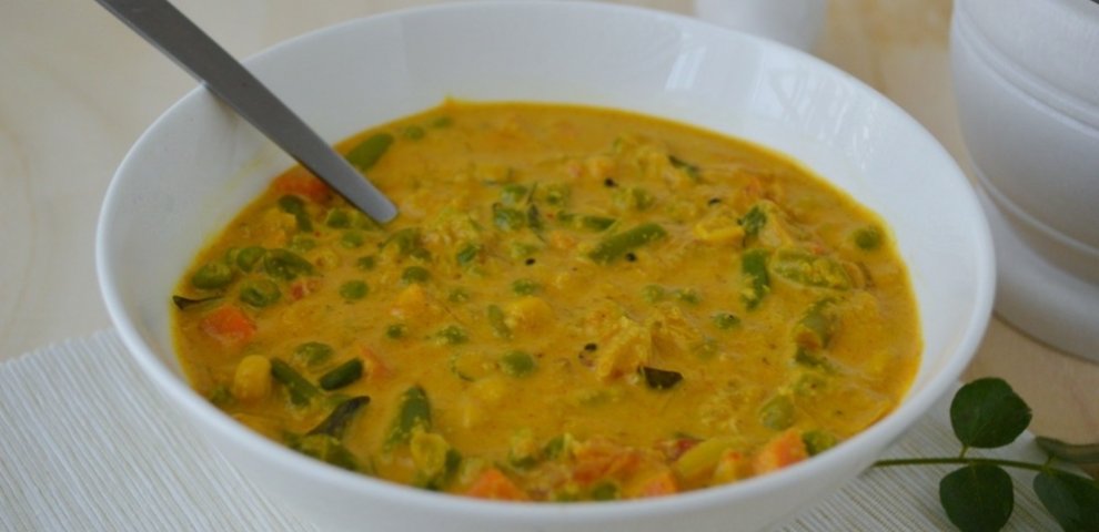 Vegetarian Korma recipe coconut milk