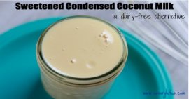 Sweetened Condensed Coconut Milk savorylotus.com