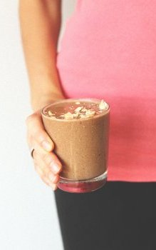 The ULTIMATE Workout Recovery Drink | Chocolate Coconut Chia seed,  Hemp Seeds,  Flax and Banana! Healthy fats and electrolytes replenish your body #vegan #glutenfree