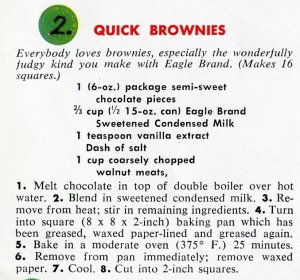 Brownies recipe using sweetened condensed milk