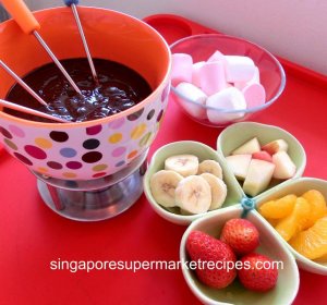 Milk chocolate Fondue recipe for kids