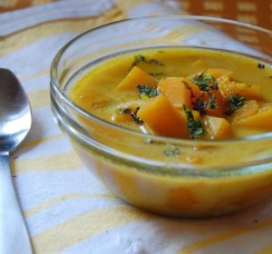 Recipe for Squash Soup with coconut milk