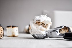 Toasted Marshmallow Coconut Milk Ice Cream I howsweeteats.com