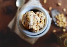 Vegan Snickers Ice Cream | via minimalistbaker.com
