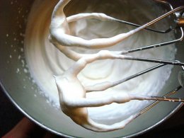 Whipping the Cream for Tres Leches Cake